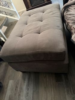 Grey ottoman