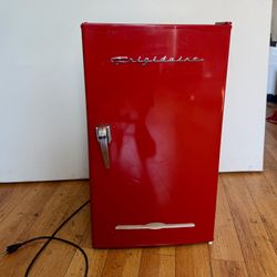 Red Frigidaire Mini Fridge 