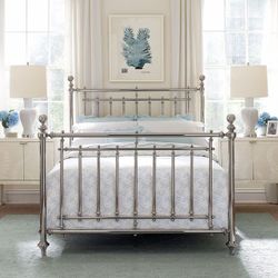Bernhardt by Martha Stewart Solid Iron Nickel Plated Iron Chrome KING Bedframe