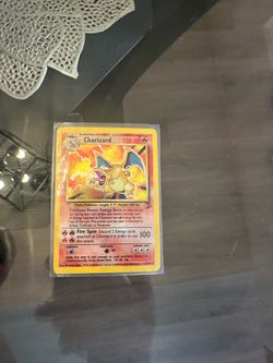 Pokemon Charizard 4/130 2nd Edition (Rare, Near Mint)