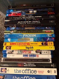 Large Collection of DVDs, Blu-rays, 4Ks, and TV Box Sets
