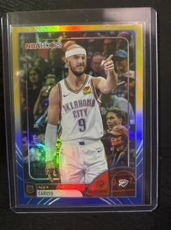 Alex Caruso 2025 NBA Hoops Blue And Yellow Rainbow #024/275