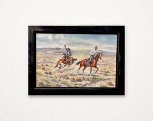 “Pinnacle Partners” by Cowboy Artist Paul Sollosy - Oil Painting on Canvas by Western Specialist