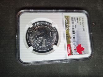 2018 Canada $2 Polar Bear Silver Coin NGC MS69