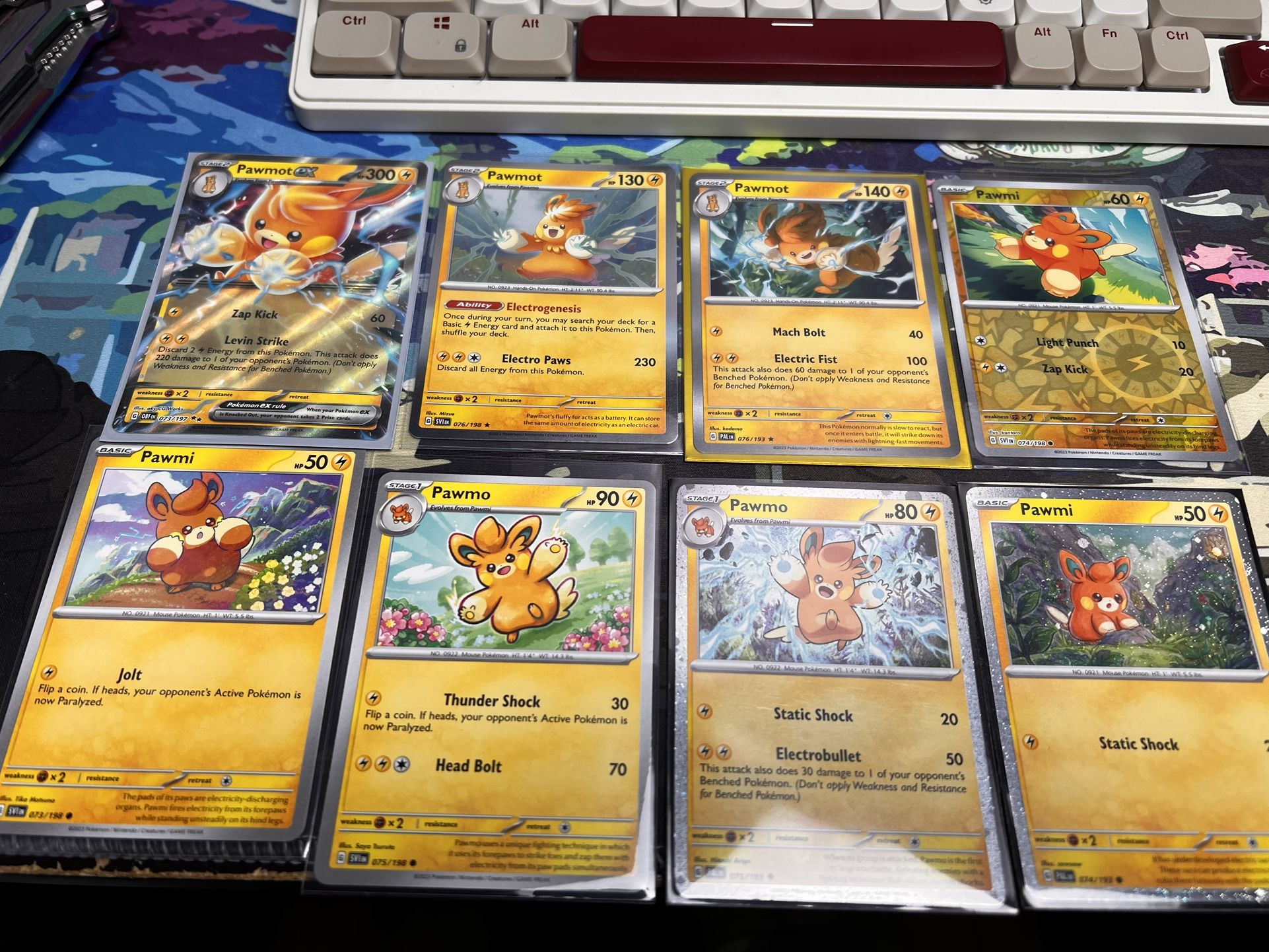Pawmot - Pawmi - Pawmo Pokemon Cards