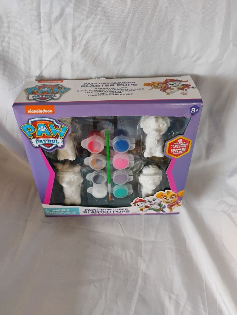 Paw Patrol Nickelodeon Paint By Number Plaster Pups *BRAND NEW* Singles & Lots