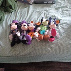Halloween Mickey Mouse Plushies