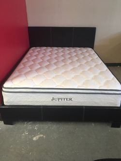 PLATFORM BED FRAME AND JUPITER MATTRESS