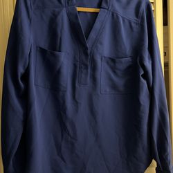 Nine West Long Sleeve Tunic Top - Large
