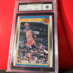 1988 Fleer Basketball Michael Jordan ALL-STAR #120 UCG 8 NM-MT
