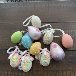 Easter Egg ornament lot- 11 count