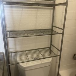 Over-the-Toilet Bathroom Storage Shelf – Metal