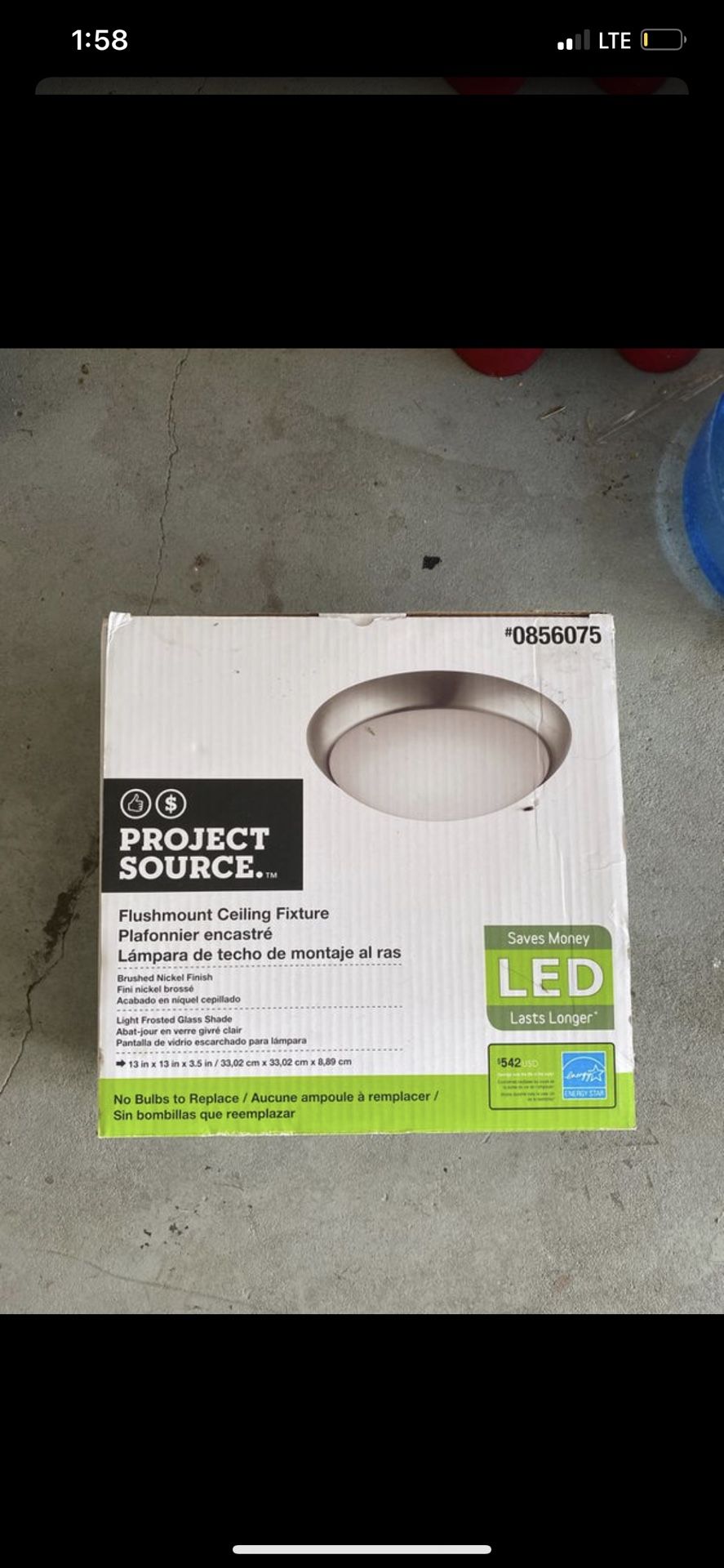 LED flush mount ceiling light fixture (lamp home decor furniture)