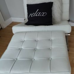 White leather Chair