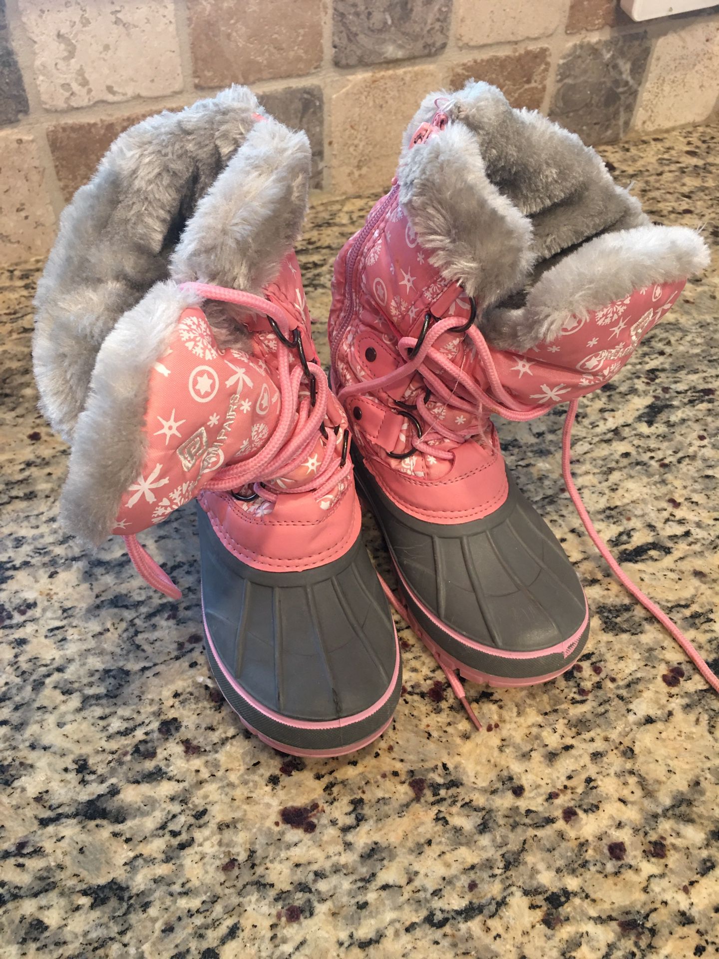 Girl Snow Boots Size 12