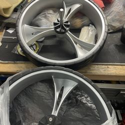 Cart wheels luxury 2 Pc set new 