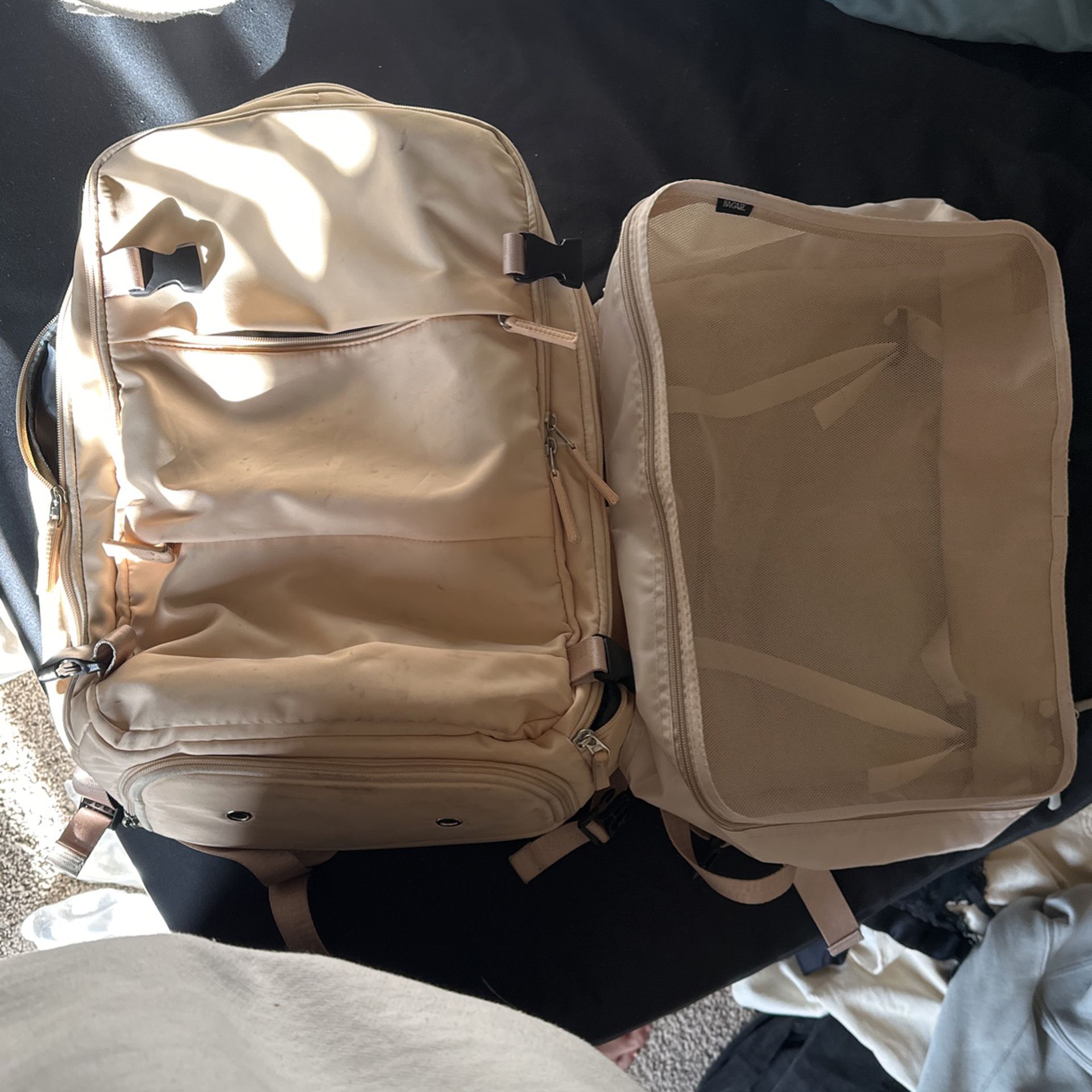 Travel Backpack + Packing Cubes 