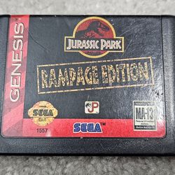 Jurassic Park Rampage Edition Sega Genesis Game 