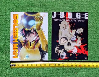 Golden Man+Judge Ultimate Verdict Edition 11x9" Anime Manga Poster Ad Promo EUC
