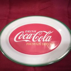 Coca-Cola Oval Plastic Serving Dish
