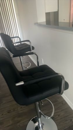 Stainless steel leather luxury stools brand new