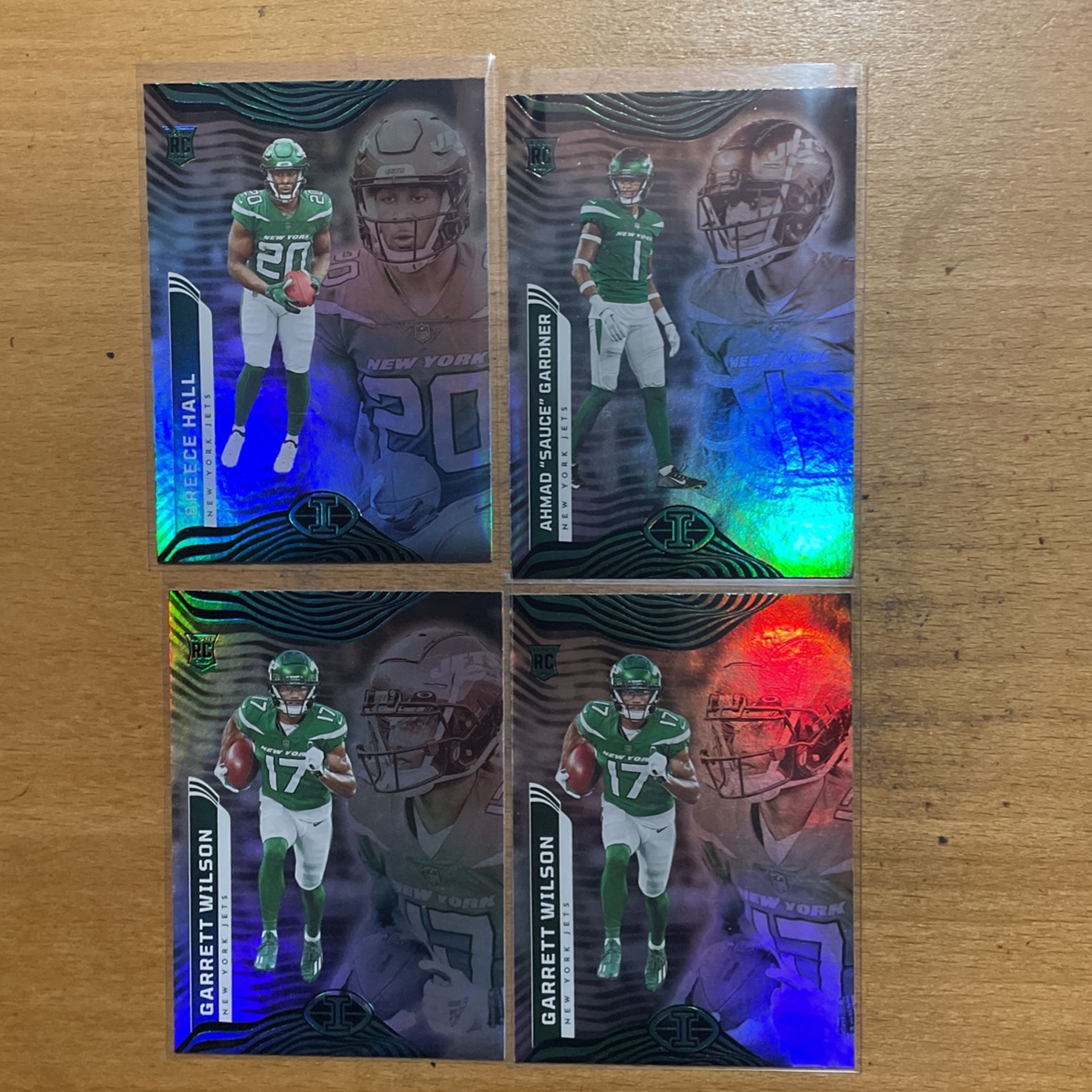 2022 ILLUSION NY JETS 4 CARD ROOKIE LOT