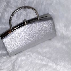 Silver  Vintage Sasha Evening Bag/Clutch
