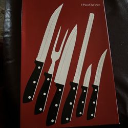 Brand New Wm A Rogers ONEIDA 6 Pc Chef's Cutlery Set Stainless In Box Made In Japan