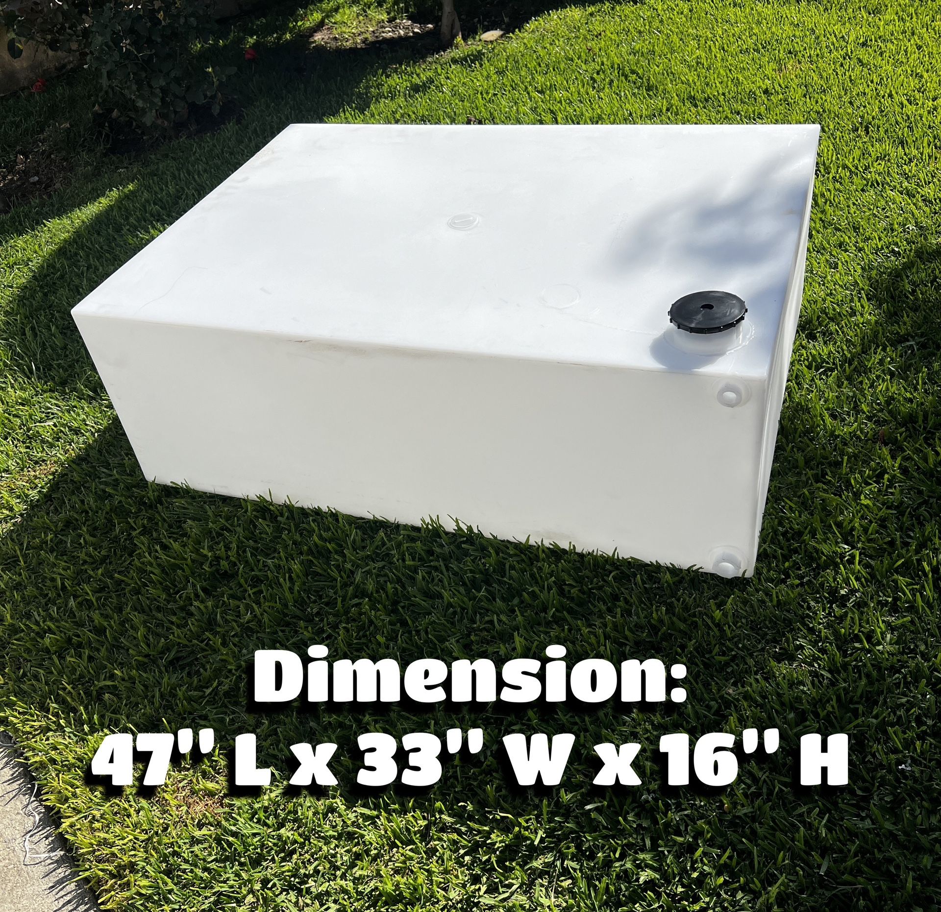 100 Gallon Low Profile Water Tank