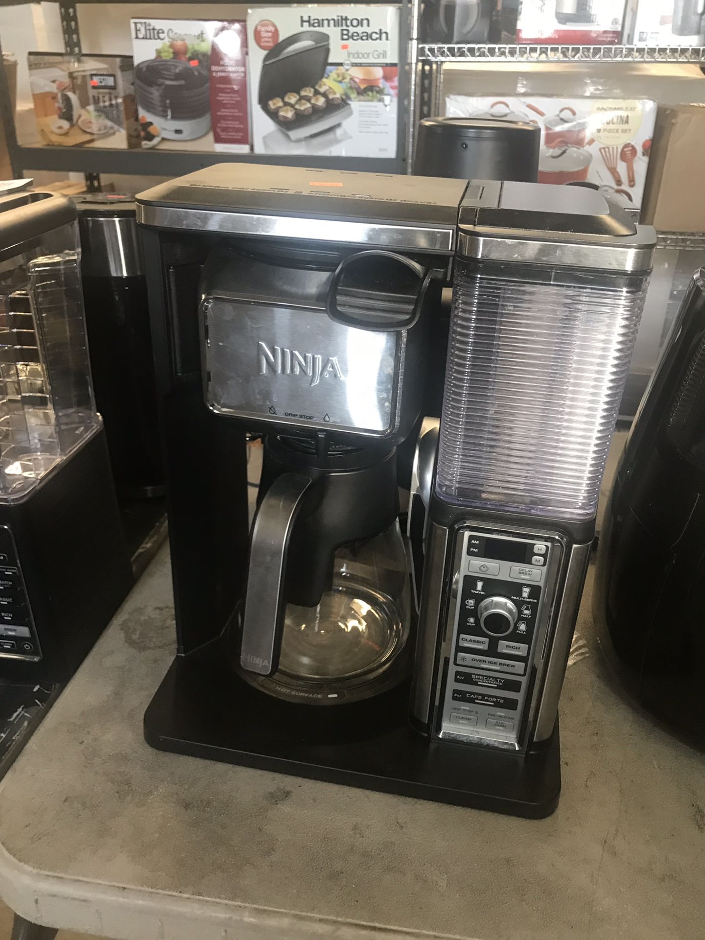 DEMO Ninja coffee bar brewer maker with frother for specialty coffee