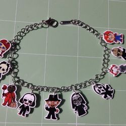 Horror Fan Art Charm Bracelet 