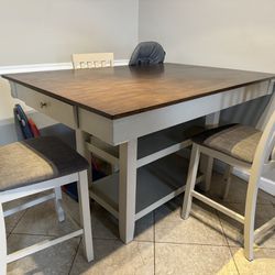 Table With 4 Stools