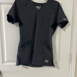 Gray Top Scrubs 