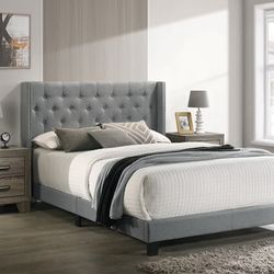 Gray Full Size Bed Frame 