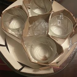 Glass Bowl + Cup - Set of 11