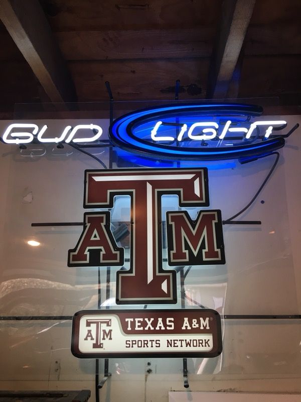 Bud light neon sign