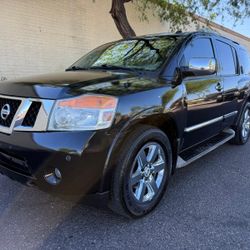2012 NISSAN ARMADA PLATINUM, 4WD, TWO OWNER SUV, 3RD ROW SEAT, COLD AC, RUNS GREAT, FINANCE AVAILABLE 🚘