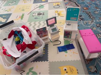 Doctor Pretend Play Set Bundle with Doll, Exam Table & Medical Accessories