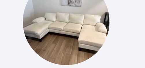 Ashley Furniture : Very Clean Beige Polyester Sofa $350 Or OBO