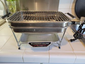 $$BEST OFFER$$Vintage Farberware Electric Indoor Countertop Grill with Stand