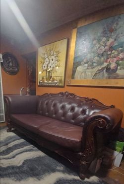 Leather Sofa Set