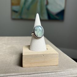 Moss Agate Adjustable Gemstone Ring ( firm on price )
