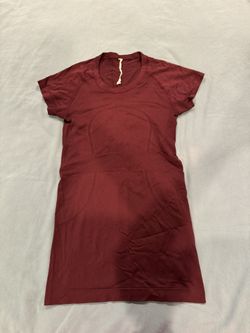 Lululemon Swiftly Tech Short Sleeve Shirt Burgundy