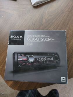 Sony Car Stereo compact disc player