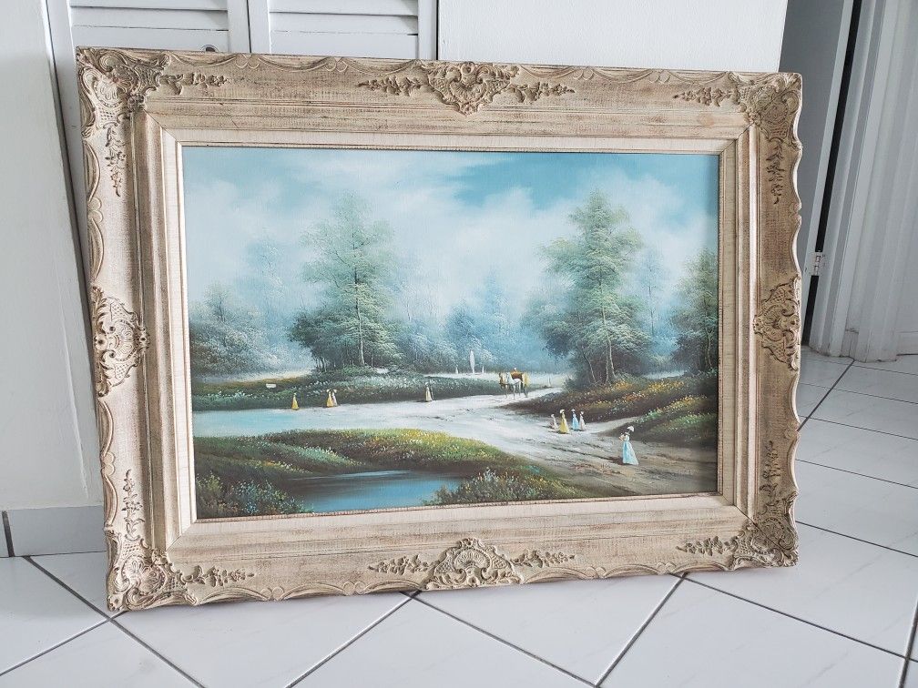 Paint . Pintura para Decorar con marco estilo Vintage