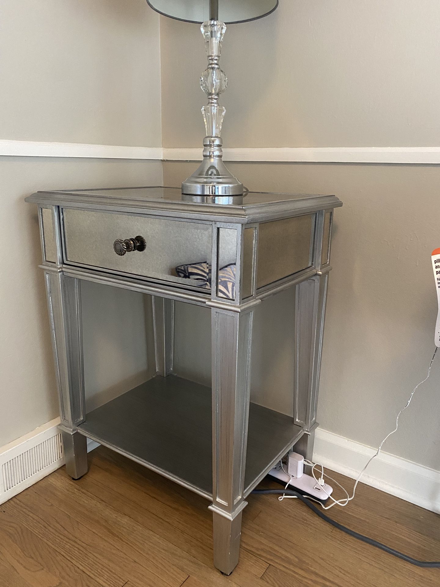 Mirrored Nightstand