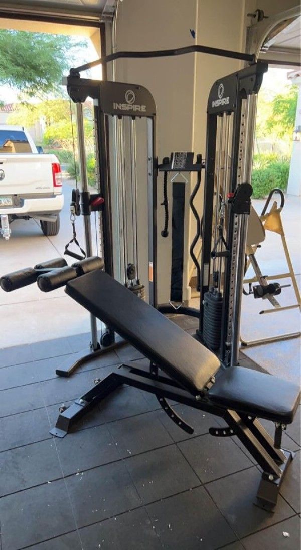 Commercial Grade Adjustable Bench + Foot Catch Assembly