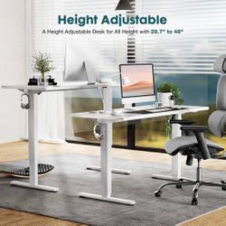 Height Adjustable Electric Lifting Desk Dual Motor Two/Three Section Sit Standin