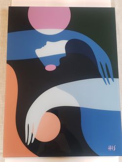 Kate and Laurel x Maggie Stephenson Collaboration Self Love No 2 Floating Acrylic Art