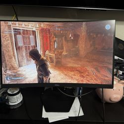 Dell - 24" VA LED FHD Curved Gaming Monitor (HDMI 2.0, Display Port 1.2) - Black (S2422HG)